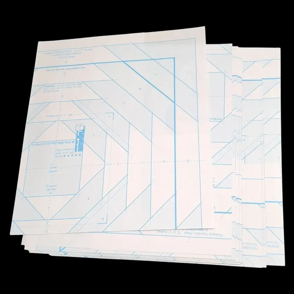 Lynn Graves Foundation Sheets Pineapple #FS300 1 3/4 Package Quilt Pattern